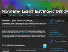 Tablet Screenshot of northernlightselectronicdesign.com
